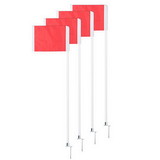 Champion Sports SCF20 Deluxe Soccer Corner Flag Set With Steel Pegs