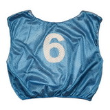Champion Sports SVYWNBL Numbered Scrimmage Vest Youth Blue