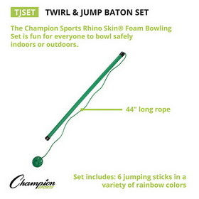 Champion Sports TJSET Twirl & Jump Baton Set