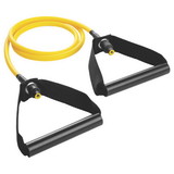 Champion Sports XP100 Extra Light Resistance Tubing W/Pvc Handle, Yellow