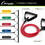 Champion Sports XP200 Light Resistance Tubing W/Pvc Handle, Green, Price/Each