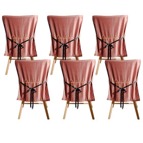 Muka Dining Chair Covers set of 6, Removable Chair Slipcovers