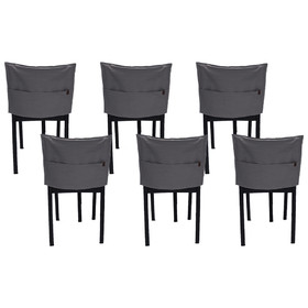 Muka Dining Chair Covers set of 6, Living Room Chair Slipcovers 6 Pack