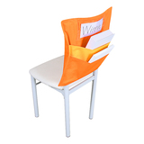 Muka School Chair Back Covers, Chair Back Storage Double Pockets, Classroom Seat Sack