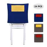 Muka Chair Seat Sack for Classroom Supplies, Chair Pockets 24 PCS, Student Chair Cover with Name