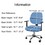 Muka 4 Pack Office Computer Chair Seat Covers Set, Stretchable Chair Cover Pads, Removable Washable Chair Seat Cushion