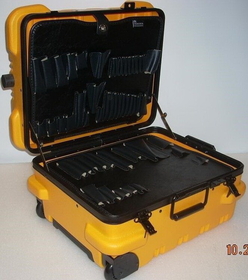 Chicago Case 95-8587 MMST9YCART "Military-Ready" Standard Electronic Tool Case, Yellow