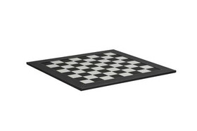 CHH 1023A 21&quot; Black and White Chess Board