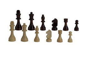 CHH 2102 3 1/2&quot; Standard Wooden Chessmen