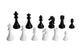 CHH 2109B 4 1/4" Black/White Chessmen