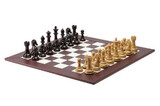 CHH 2109CS Burgundy and Blonde Chess set