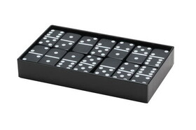 CHH 2311L-BLK Double 6 Black Jumbo Dominoes
