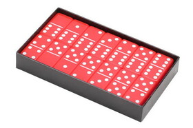 CHH 2411L-RD Double 6 Red Jumbo Domino