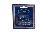 CHH 2500D-BL Blue Dice in Blister Card