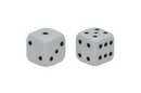 Blue with White Pips CHH 2502C-BL 100 Piece Set of 18 mm Translucent Dice