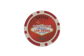 CHH 2600L-RD 25 PC 11.5G Red Las Vegas Chips