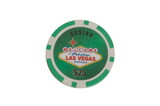 CHH 2600MG-GRN 25 PC Las Vegas Magnetic Chip Green