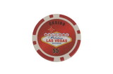 CHH 2600MG-RD 25 PC Las Vegas Magnetic Chips Red