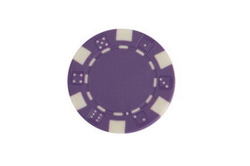 CHH 2600W-PRPL 25 PC 11.5G Purple Dice Chips