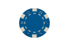 CHH 2610-BL 50 PC 14G Blue Dice Chips