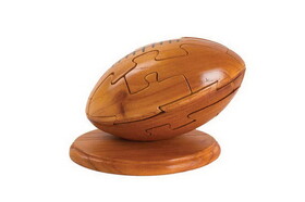 CHH 6141 Wooden football puzzle on a stand