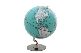 CHH 93051-TQ 5" Turquoise Globe With Silver Base