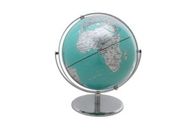 CHH 93105-TQ 10&quot; Turquoise Globe W/ Silver Base