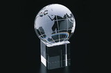 CHH 95520 80 mm Crystal Globe On Square Base