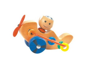 CHH 961682C Wooden Bead Airplane