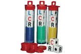 CHH LCR Left Center Right Dice Game,  one tube
