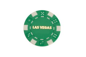 CHH LS2700H-GRN 50 PC Green Las Vegas Poker Chips