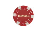 CHH LS2700H-RD 50 PC Red Las Vegas Poker Chips
