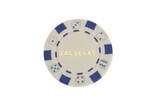 CHH LS2700H-WHT 50 PC White Las Vegas Poker Chips