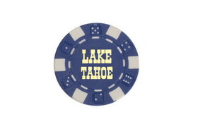CHH LT2700HBL 50 PC Blue Tahoe Poker Chips