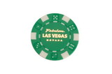 CHH LV2600H-GRN 25 PC Green Fabulous Las Vegas Chip