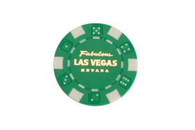 CHH LV2600H-GRN 25 PC Green Fabulous Las Vegas Chip