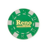 CHH RN2700HGRN 50 PC Green Reno Poker Chips