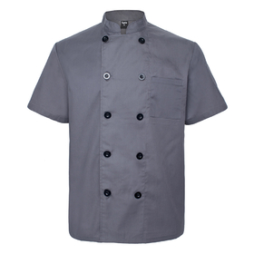 TopTie Unisex Short Sleeve Chef Coat Jacket
