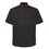 TOPTIE Short Sleeve Chef Coat Jacket Black Lightweight Button Chef Uniform
