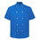TOPTIE Short Sleeve Chef Coat Jacket Royal Blue Lightweight Button Chef Uniform