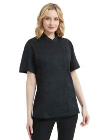 TOPTIE Women's Chef Coat Short Sleeve Chef Jacket