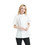 TOPTIE Women's Chef Coat With Contrast Piping Short Sleeve Chef Jacket