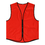 TOPTIE 12 PCS Wholesale Unisex Supermarket & Clerk Vest With Zipper Closure, Red