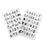 Aspire 2 Packs Multipurpose Clear Stamps, Alphabet Number Butterfly Calendar Stamp Set