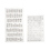 Aspire 2 Packs Multipurpose Clear Stamps, Alphabet Number Butterfly Calendar Stamp Set