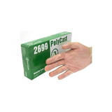 AmerCare Royal 26991 PolyCast Embossed Powder Free Small Gloves 5ML Clear 100/BX 10BX/CS
