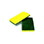 Advantage A3074 Green Backed Scrubber Sponge - Medium Duty, Green And Yellow - 6 3/8" x 3 3/8" x 5.8" individually wrapped. -5/pack, 8/packs/case, Price/Case