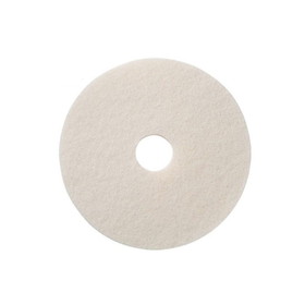 Americo 401217 Super Polishing Pad 17" Diameter, White, Polyester Fiber, Dry, Floor, Disc, (5 per Case)