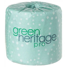 Resolute Forest Products 275 Green Heritage 4.4" x 3.1" Sheet, 2-Ply, Single, Tissue Roll 500 Sheets (96 per Case)