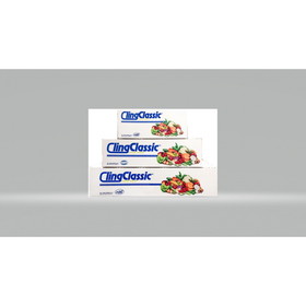 Berry 1504360 ClingClassicTM with ZipSafe Blade Food Service Film w/Cutter, 35 GA. - 18" x 2000' - 1 EA